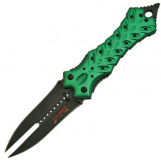 Double Alien Linerlock Green