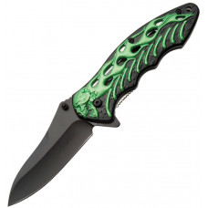 Skull Linerlock A/O Green