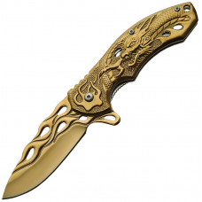 Dragon Flame Folder Gold