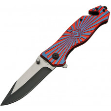 Folder Red/Blue Mason Clip