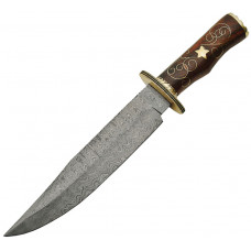 Rosewood Damascus Bowie