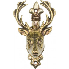 Deer Head Hanger Brass