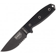 Model 3 Black G10 Serrated