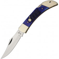 Lockback Hunter Blue Bone