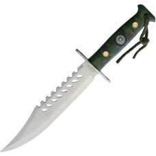 Survival Knife Green Camo