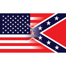 USA Confederate Blended Flag