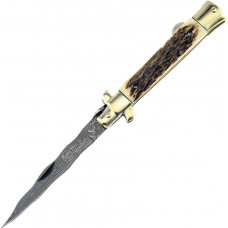 Stiletto Kris Damascus Stag