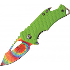 Tie Dye Framelock Green A/O