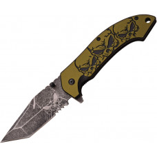 Skull Linerlock A/O Olive