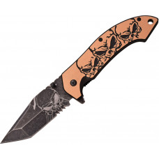 Skull Linerlock A/O Tan