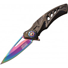 Linerlock A/O Black/Rainbow