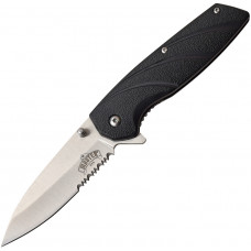 Linerlock A/O Satin Serrated