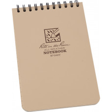4 x 6 Top Spiral Notebook Tan