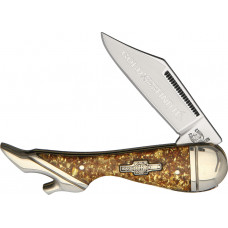 Gold Flake Leg Knife