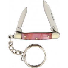 Mini Canoe Keychain Pink