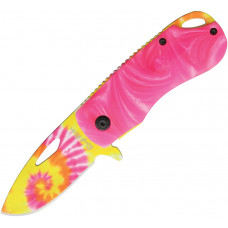 Pink Tie Dyed Linerlock