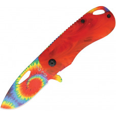 Orange Tie Dyed Folder