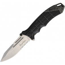 Linerlock A/O Black Serrated