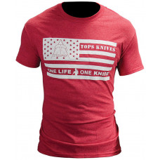 T-Shirt Flag Logo Red Large