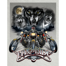 Live To Ride Wolves