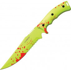 Fixed Blade Green/Red Splatter
